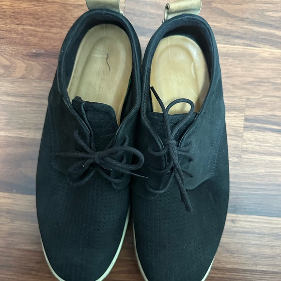 Ecco brand Black Suede Shoes - Picture 3 of 7